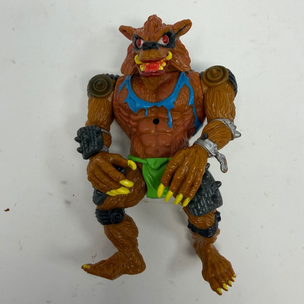 Vintage 1991 TMNT Rahzar Action Figure Playmates Toys Mirage Studios Mutant Wolf